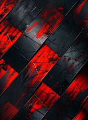 Naklejka premium abstract metallic red and black background