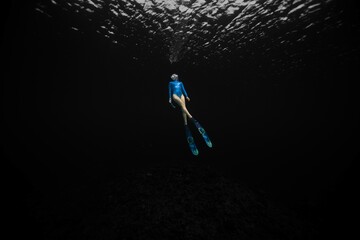 scuba diver in the water