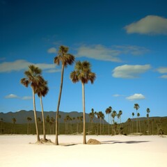 Fototapeta premium b'Palm trees in the desert'