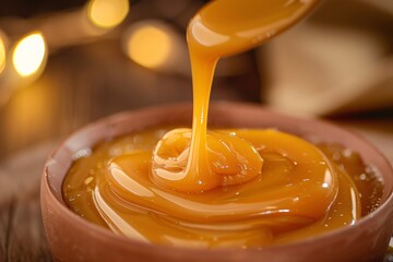 Surrender to the heavenly sweetness of liquid caramel, its luscious aroma and golden color enticing