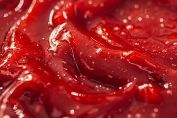 Surrender to the bold aroma of liquid ketchup, its deep red hue and tangy flavor igniting the senses