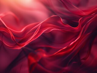 Obraz premium Red flowing silk