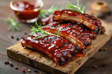 Delve into the delightful taste of barbecue sauce, its savory flavor and tangy aroma invigorating