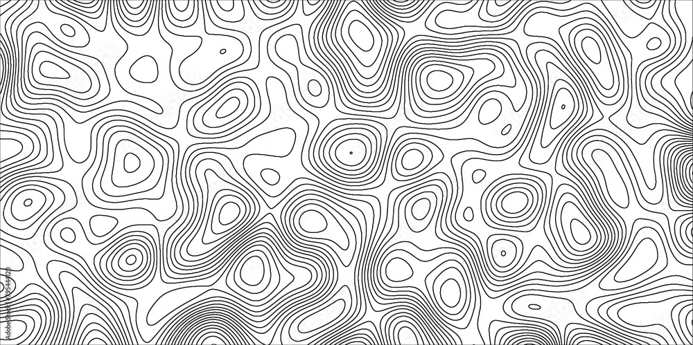 Aufkleber Topographic map background with geographic line map with elevation assignments.Modern design with White topographic wavy pattern design. Paper Texture Imitation of a Geographical map shades .