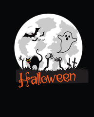 Halloween illustration vector design. Best Halloween vector for t-shirt, illustration and etc.