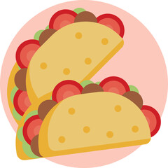 Capture the essence of Mexican street food with this tantalizing taco icon, representing the country's passion for gastronomy.