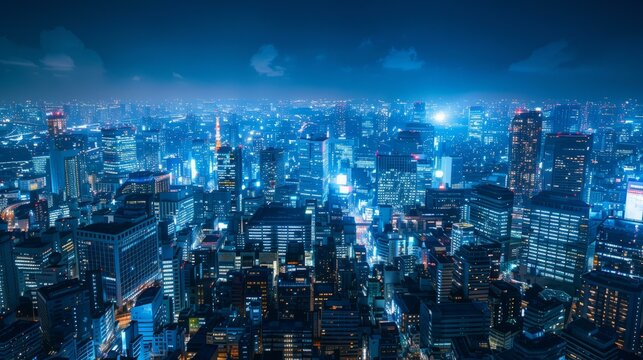 b'A stunning\xe4\xbf\xaf\xe7\x9e\xb0\xe5\xa4\x9c\xe6\x99\xafof Tokyo, the capital of Japan.'