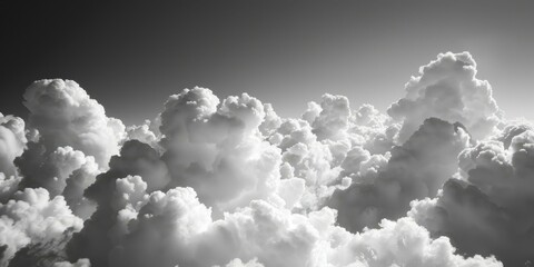 b'Black and white cloudscape'