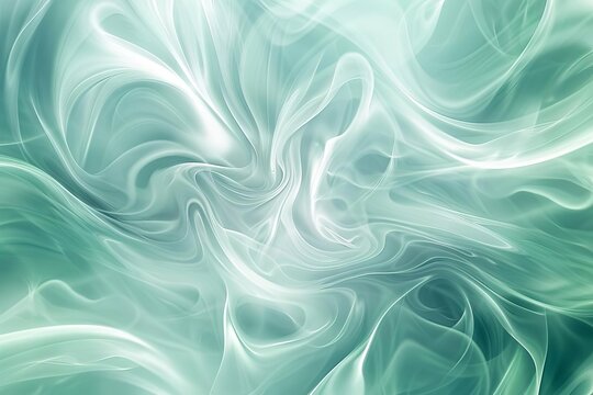 soothing swirls of mint green and seafoam blue abstract background design