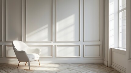 Experience the timeless beauty of a blank wall, its pristine surface a testament to the elegance of simplicity
