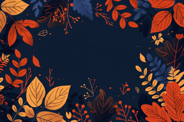 Autumn Leaves Vector Background