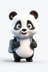 Cartoon animal panda cute