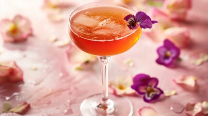 Glass of Drink on Table