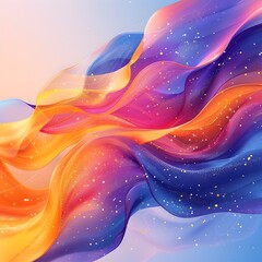 Mesmerizing Fluid Swirls of Vibrant Colors and Ethereal Movements for Captivating Graphic Designs