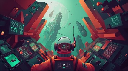 Abstract colorful triangle pattern background for wallpapers and decorations