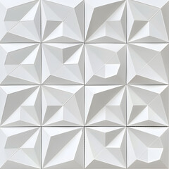 White square geometric ceramic tile wall background