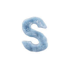 Ice Winter 3D Alphabet PNG Letters