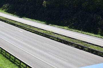 empty old Autobahn in Germany