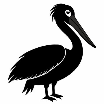 recommend clip art: pelican silhouette vector illustration