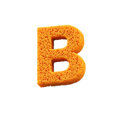 Sponge 3D Alphabet PNG Letters