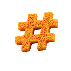Sponge 3D Alphabet PNG Letters