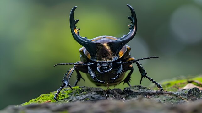 Taiwan deer stag beetle (Rhaetulus crenatus crenatus) in Taiwan 