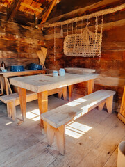 interior of a cabin