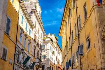 Fototapeta na wymiar Rome italian city ancient and modern mouments and streets