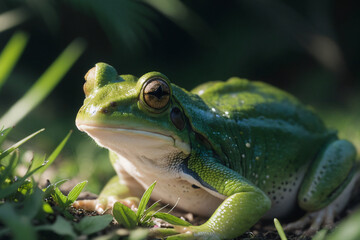frog on the ground