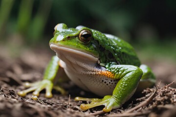 Fototapeta premium frog on the ground