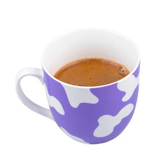 cup of coffee on white background