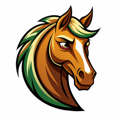 Fototapeta na wymiar horse head logo vector illustration