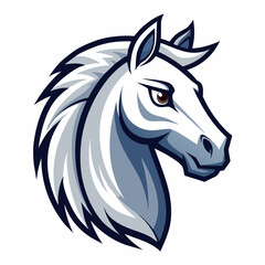horse head logo vector illustration