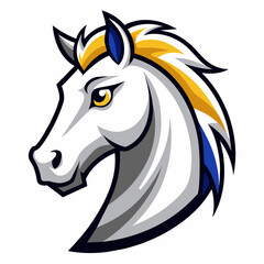 horse head logo vector illustration