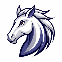 horse head logo vector illustration