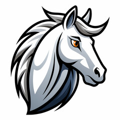 horse head logo vector illustration