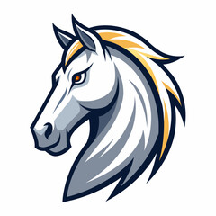 horse head logo vector illustration