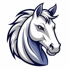 horse head logo vector illustration