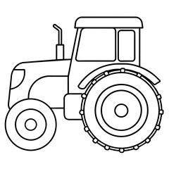 tractor isolated on white background