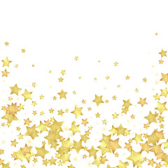 Magic stars vector overlay.  Gold stars scattered