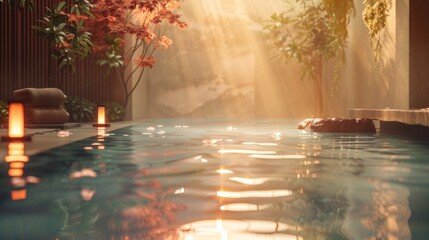 Create an image of a serene spa sanctuary, with softly lit candles and plush robes for guests to unwind in , ultra HD