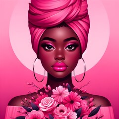 Silent Whispers of Elegance: A Close-Up of Feminine Grace and Powerful Beauty Contrast