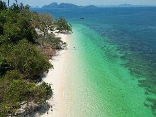 Drone picture at Paradise Beach, Koh Kradan