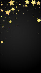 Magic stars vector overlay.  Gold stars scattered