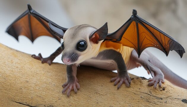 The Batformer: A Super Buff Creature Blending Bat and Gecko Features"