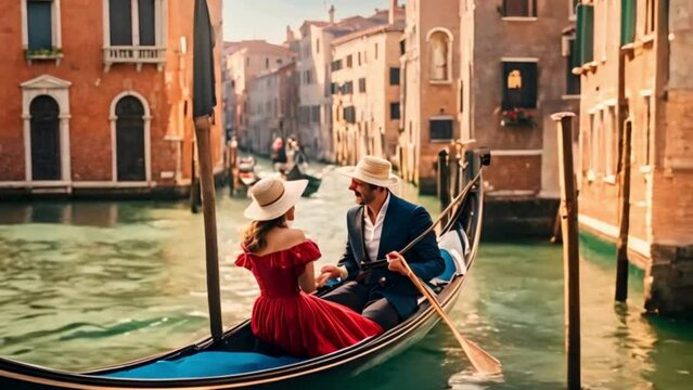 The couple relished a romantic gondola excursion through the twisting canals of Venice, serenaded by the enchanting tunes of a gondolier.