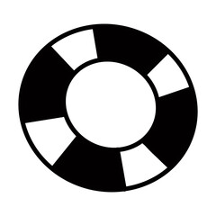 Life buoy Nautical Marine Hand drawn organic line doodle