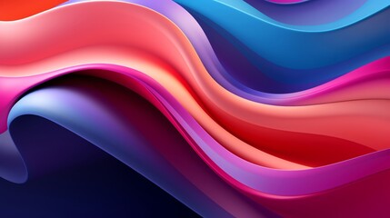 Obraz premium Wallpaper design, flowing abstract shapes, no characters, digital art display, modern and vibrant, graphic design, avoid reallife images