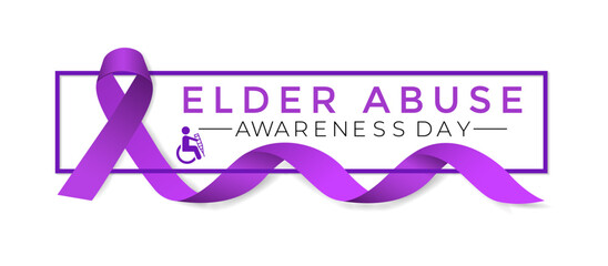 World Elder abuse awareness day is observed every year on June 15.  Its will be raised awareness of Elder abuse.  Banner poster, flyer and background design.