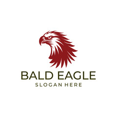 Fototapeta na wymiar Eagle's head, bird logo vector illustration